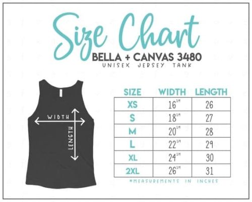 Unisex Jersey Tank BellaCanvas 3480 Unisex Jersey Tank BellaCanvas 3480