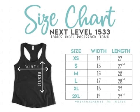 Womens Ideal Racerback Tank Next Level 1533 Womens Ideal Racerback Tank Next Level 1533