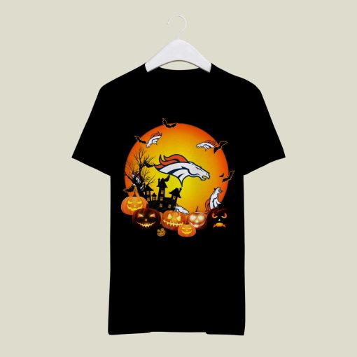 Denver Broncos Football Pumpkin Halloween T Shirt