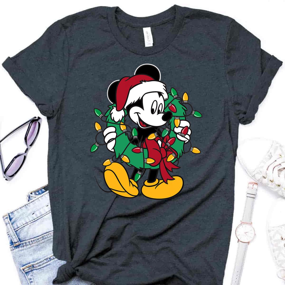 Mickey Mouse Disney Christmas Lights T-Shirt Mickey Mouse Disney Christmas Lights T-Shirt