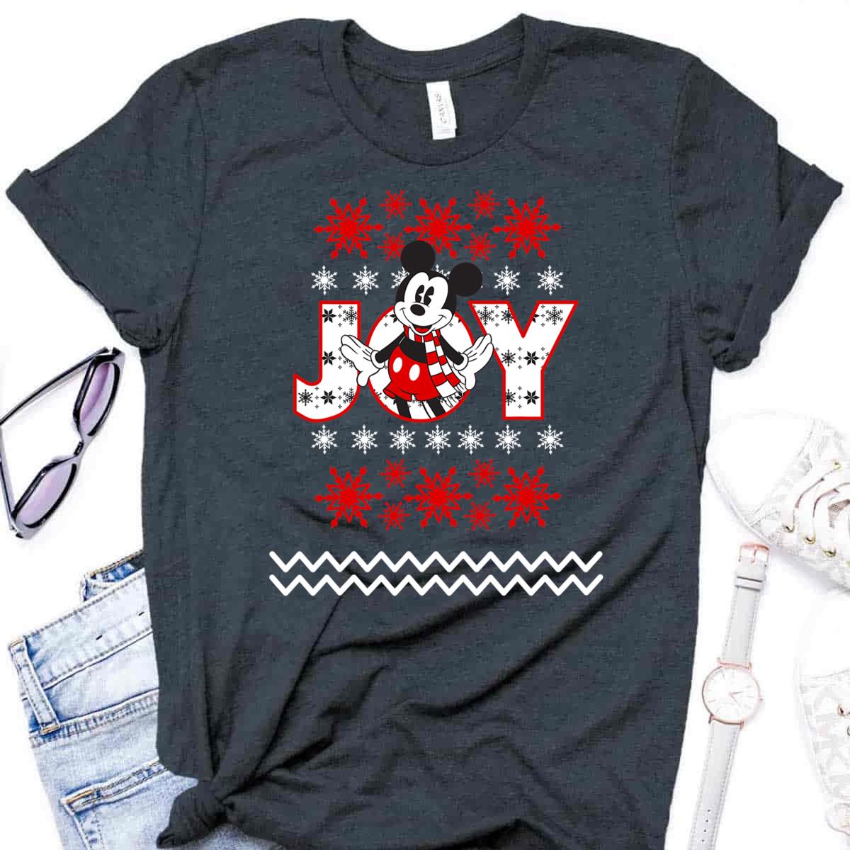 Mickey Mouse Holiday Joy Disney T-Shirt Mickey Mouse Holiday Joy Disney T-Shirt