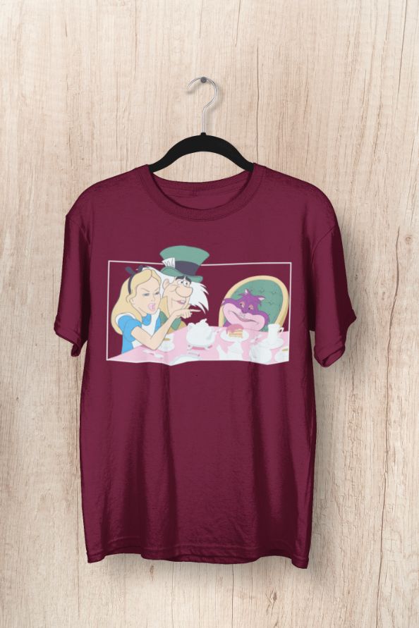 Alice In Wonderland Angry Spooky Cat Meme T-Shirt Alice In Wonderland Angry Spooky Cat Meme T-Shirt