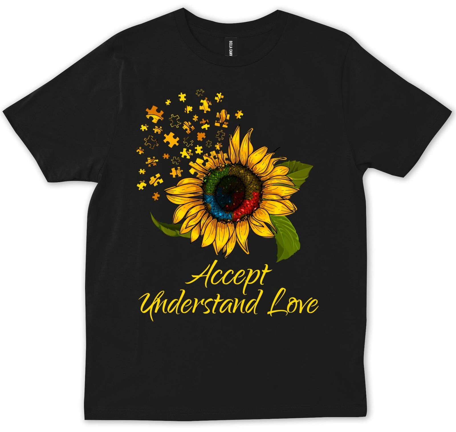 Autism Accept Understand Love Unisex T-Shirt Autism Accept Understand Love Unisex T-Shirt