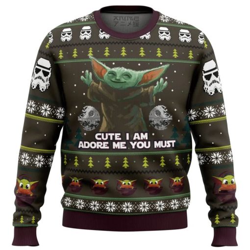 Baby Yoda Cute Mandalorian Star Wars 3D Sweater