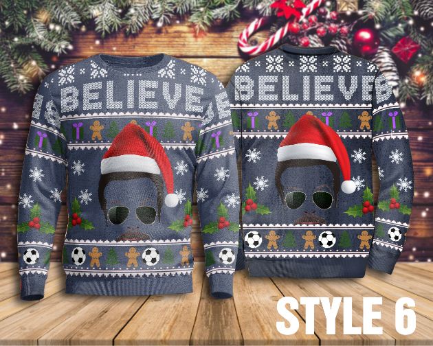 Believe Team Lasso Christmas Ugly Sweater Believe Team Lasso Christmas Ugly Sweater