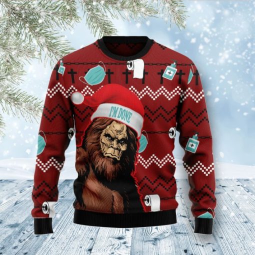 Bigfoot I’m Done 3D Sweater