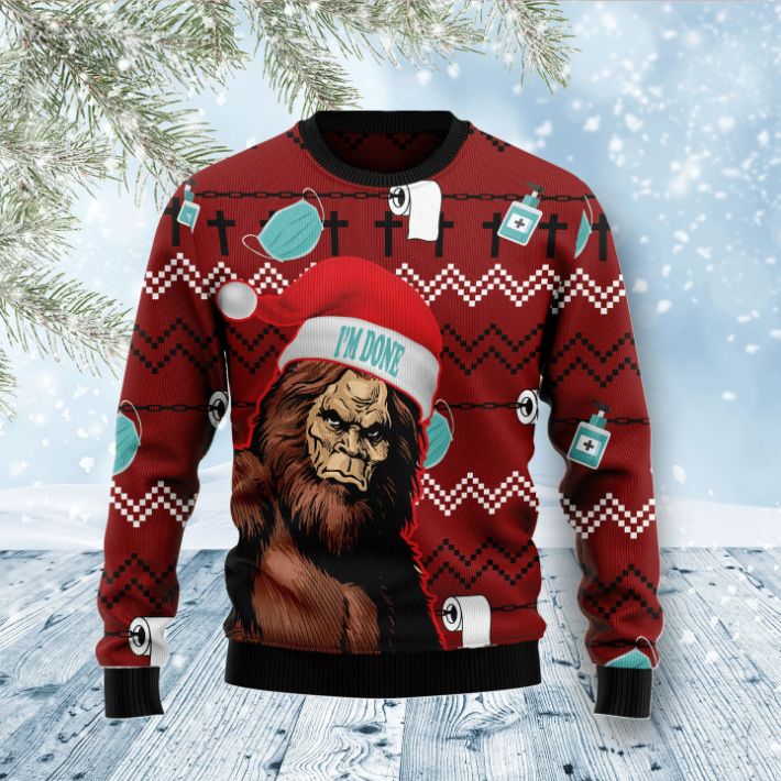 Bigfoot I'm Done 3D Sweater Bigfoot I'm Done 3D Sweater