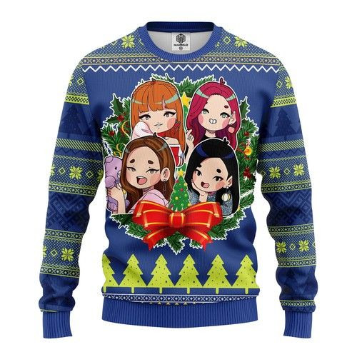Blackpink New Chibi Style Christmas 3D Sweater Blackpink New Chibi Style Christmas 3D Sweater