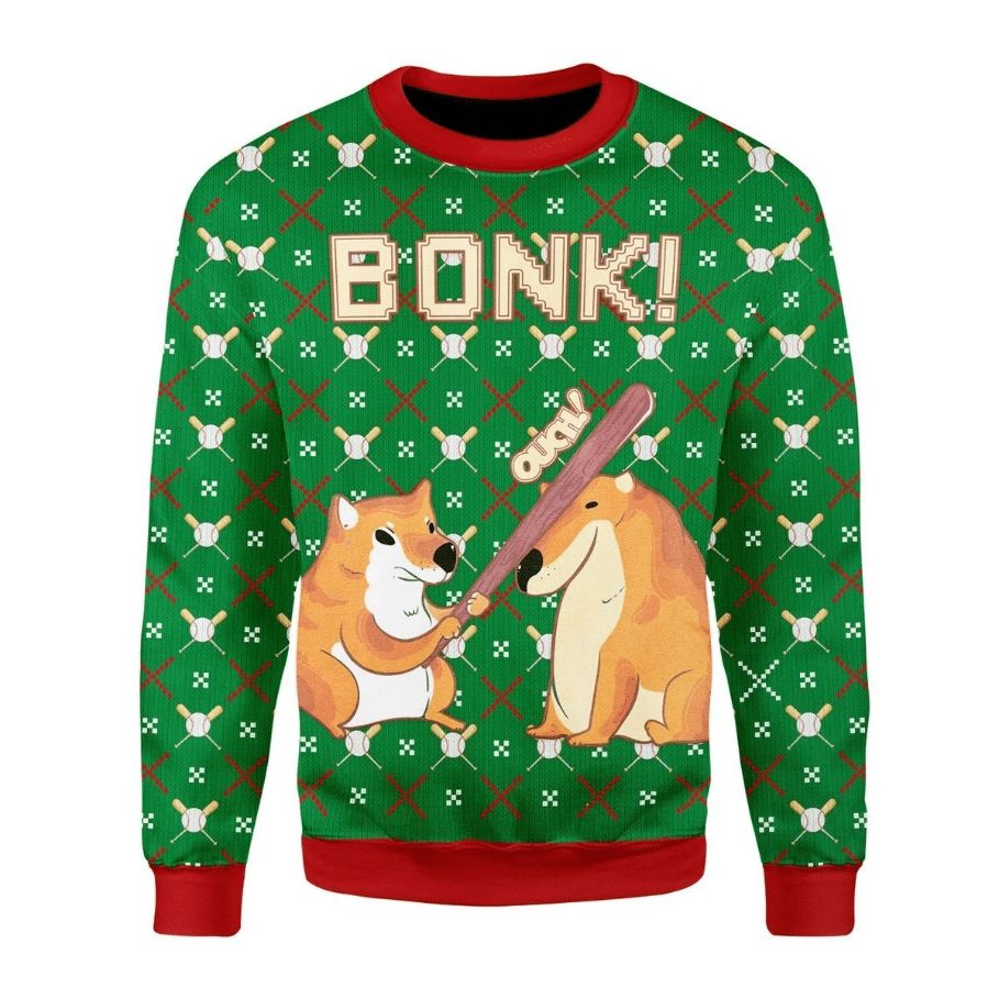 Bonk Dog 3D Sweater Bonk Dog 3D Sweater