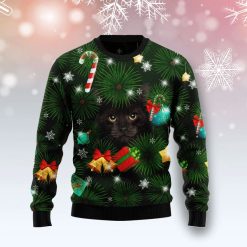 Cat Inside Tree Christmas Sweater