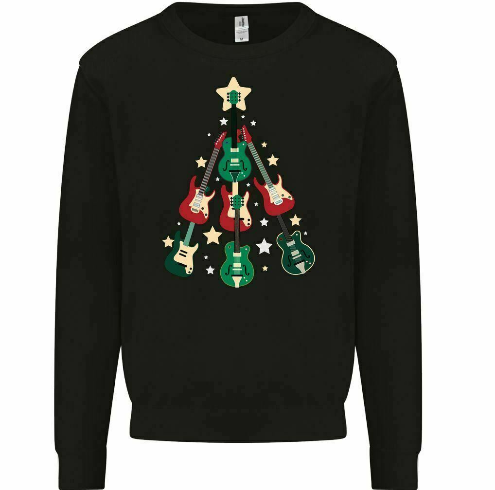 Christmas Guitar Tree Unisex Sweatshirt Christmas Guitar Tree Unisex Sweatshirt