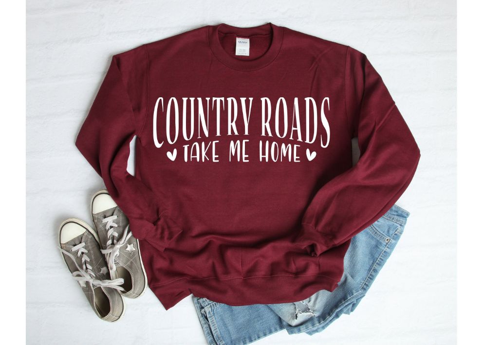Country Roads Take Me Home John Denver Sweatshirt Country Roads Take Me Home John Denver Sweatshirt