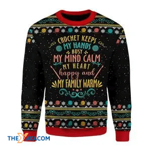 Crochet Keep My Hand Happy And My Family Warm Sweater Crochet Keep My Hand Happy And My Family Warm Sweater