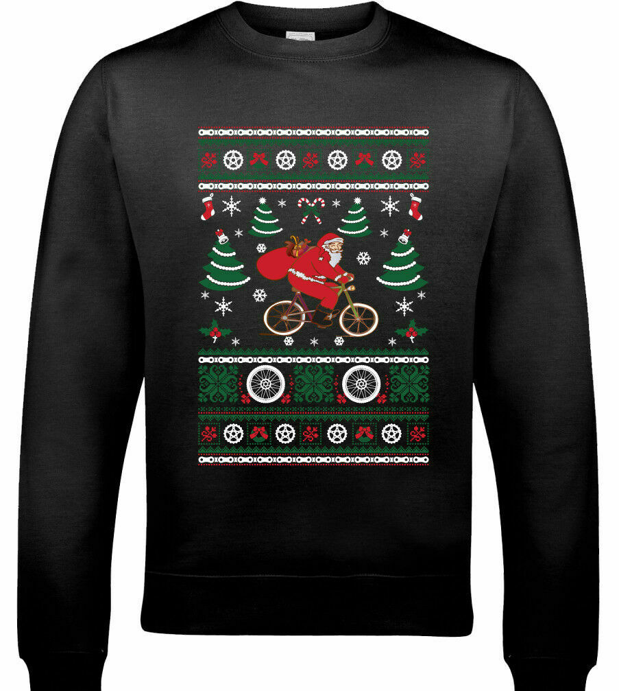 Cycling Santa Unisex Sweatshirt Cycling Santa Unisex Sweatshirt