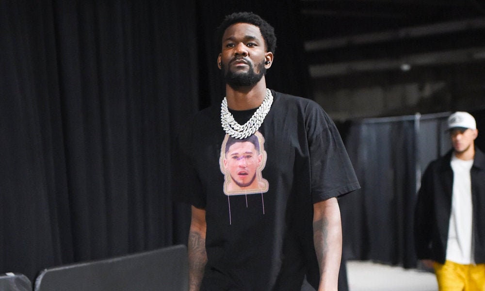 Deandre Ayton, Bloody Devin Booker Unisex T-Shirt Deandre Ayton, Bloody Devin Booker Unisex T-Shirt