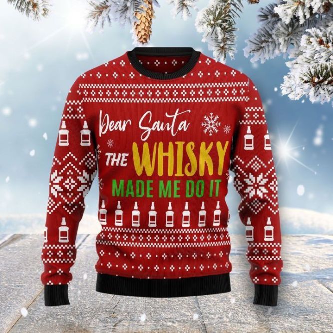 Dear Santa Whisky 3D Sweater Dear Santa Whisky 3D Sweater