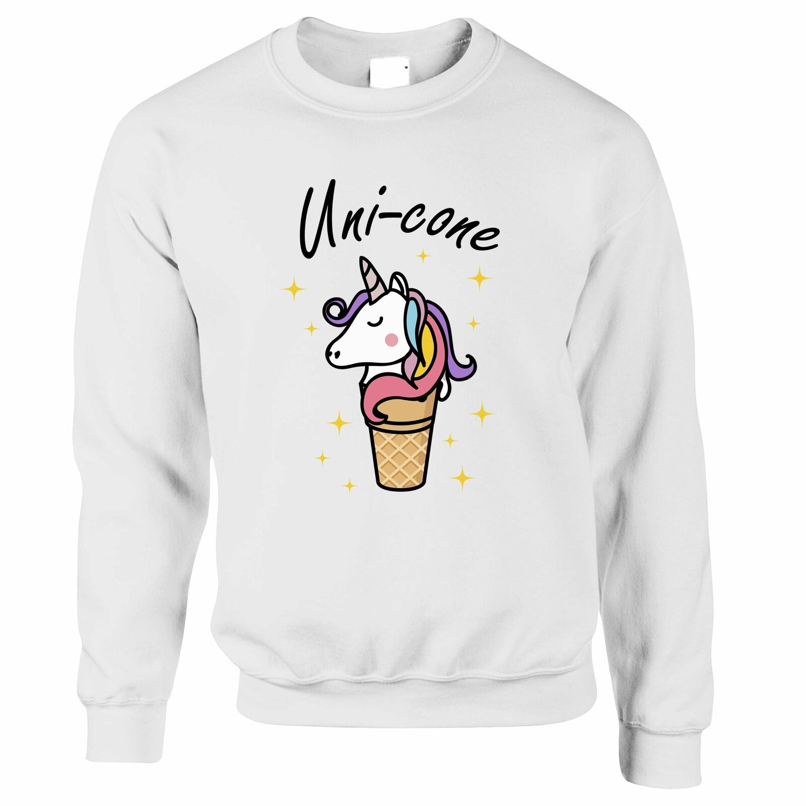 Fantasy Joke Jumper Unicorn Ice Cream Unisex Sweatshirt Fantasy Joke Jumper Unicorn Ice Cream Unisex Sweatshirt
