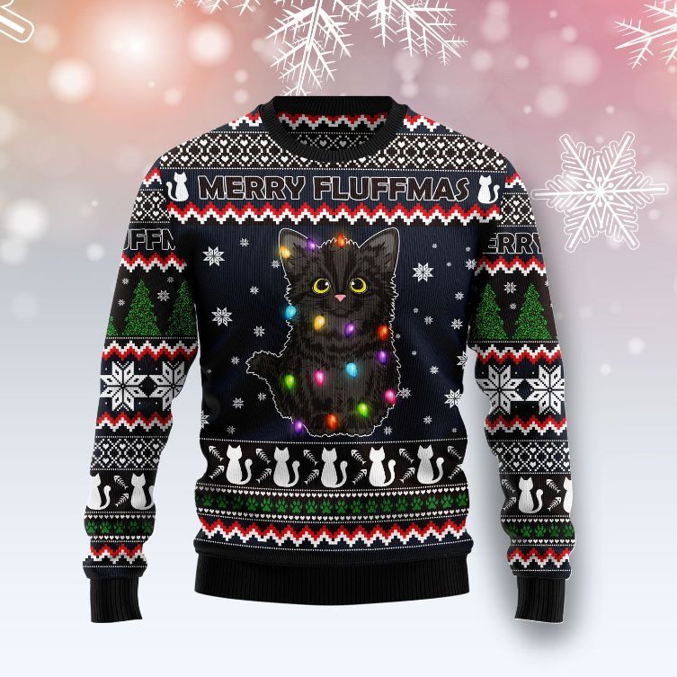 Fluffmas TY Sweater Black Cat Fluffmas TY Sweater Black Cat
