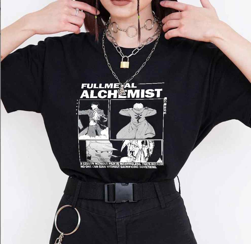 Fullmetal Alchemist Alphonse Elric, Edward Elric Unisex T-Shirt Fullmetal Alchemist Alphonse Elric, Edward Elric Unisex T-Shirt