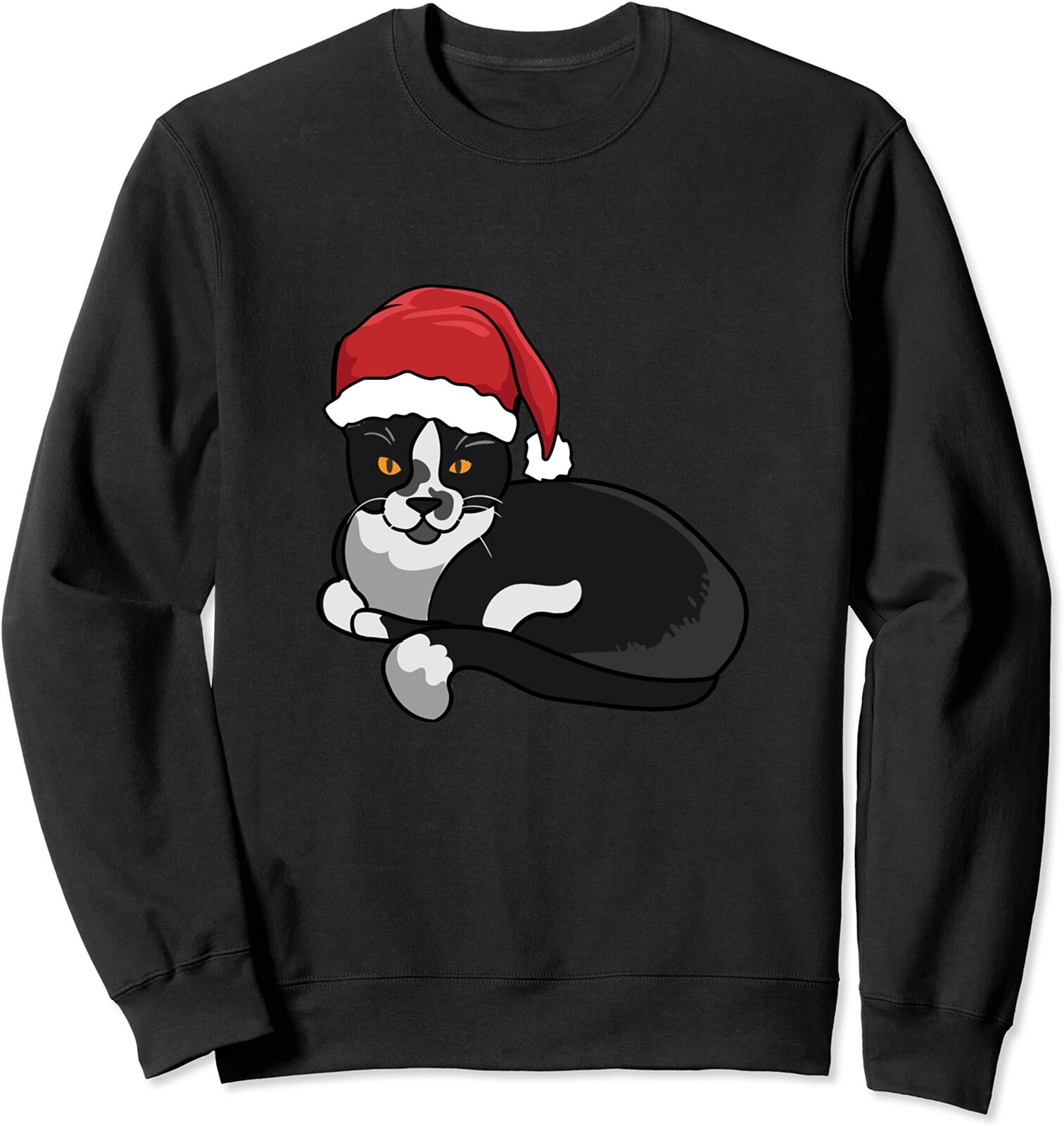 Funny Christmas Cat Santa Unisex Sweatshirt Funny Christmas Cat Santa Unisex Sweatshirt