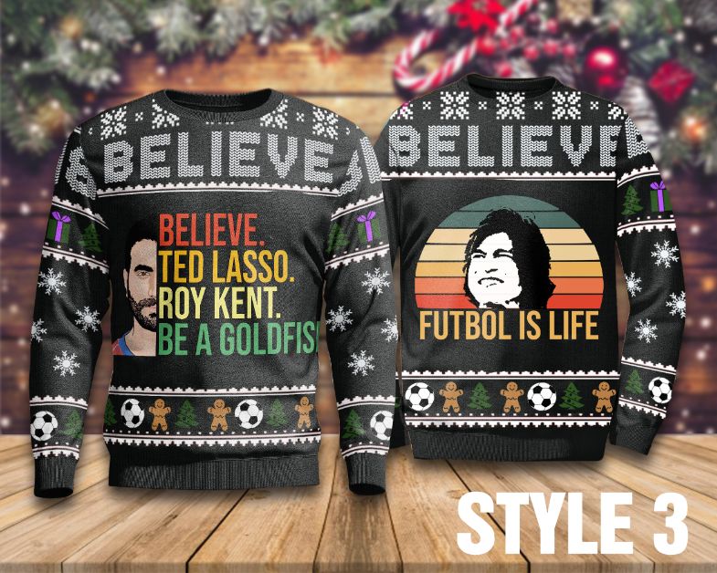 FutBol Is Life Sweater, Christmas Ted Lasso Sweater FutBol Is Life Sweater, Christmas Ted Lasso Sweater
