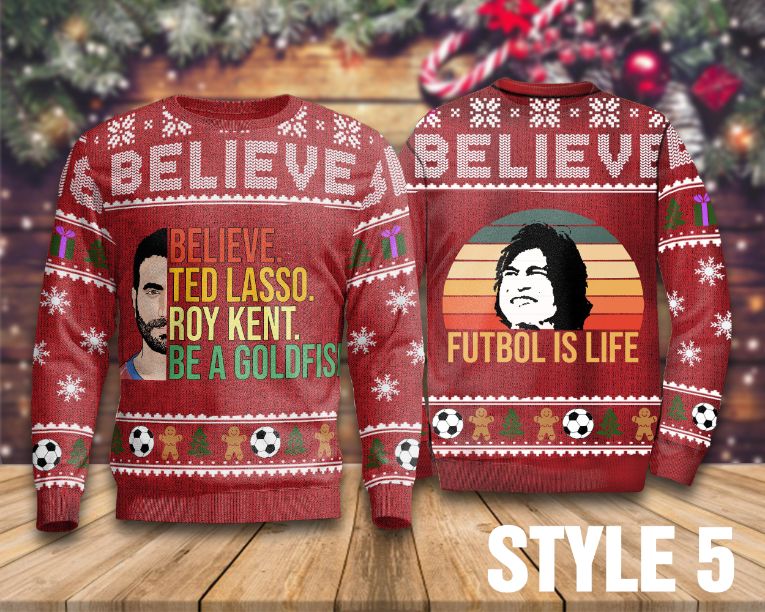 FutBol Is Life Sweater, Christmas Ted Lasso Sweater FutBol Is Life Sweater, Christmas Ted Lasso Sweater