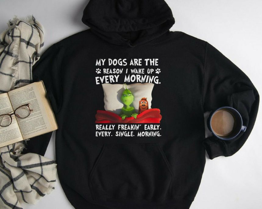 Grinch And Max My Dogs Are The Reason Unisex Hoodie Grinch And Max My Dogs Are The Reason Unisex Hoodie