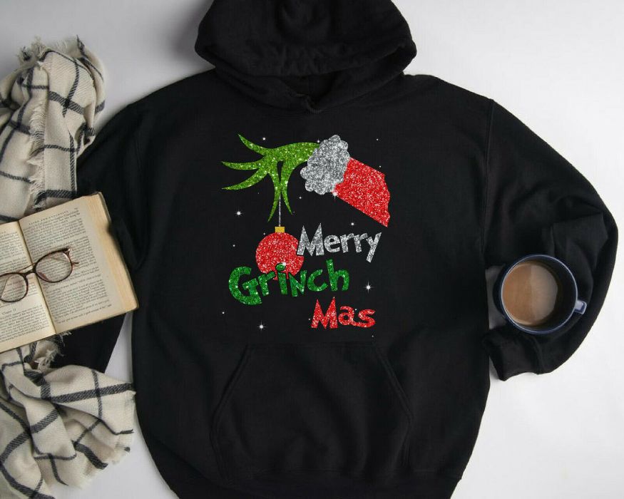 Grinch Hand Merry Grinchmas Xmas Unisex Hoodie Grinch Hand Merry Grinchmas Xmas Unisex Hoodie