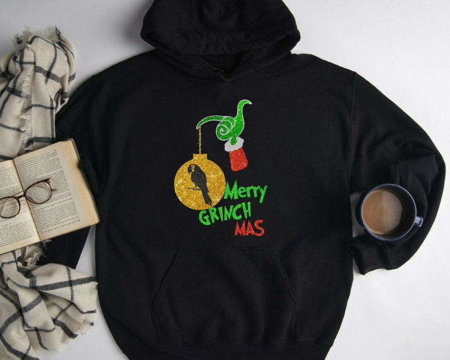 Grinch Merry Grinchmas Xmas Lights Unisex Hoodie Grinch Merry Grinchmas Xmas Lights Unisex Hoodie