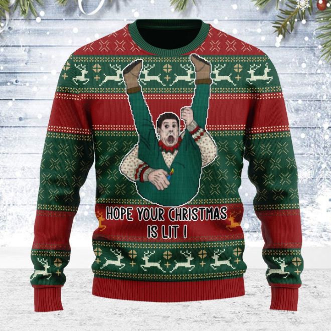 Hope Your Christmas Is Lit Unisex 3D Sweater Hope Your Christmas Is Lit Unisex 3D Sweater
