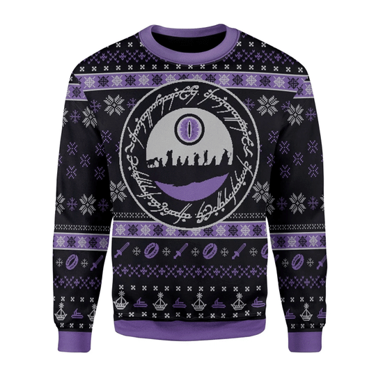 LOTR The Fellowship Unisex Sweater, Lord Of The Rings Sweater LOTR The Fellowship Unisex Sweater, Lord Of The Rings Sweater