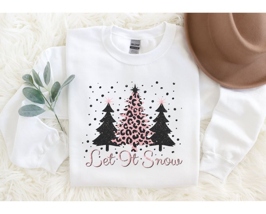 Let It Snow Trees Sweatshirt Let It Snow Trees Sweatshirt