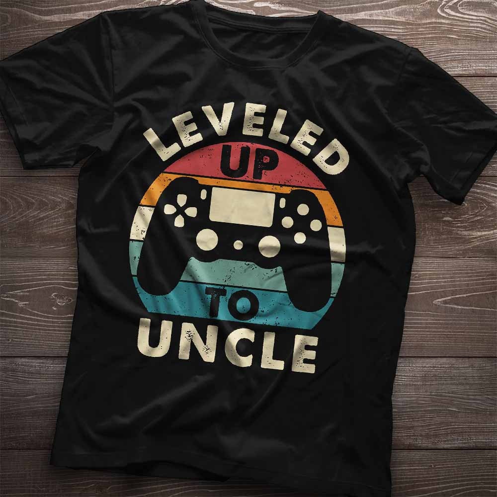 Leveled Up To Uncle Unisex T-Shirt Leveled Up To Uncle Unisex T-Shirt