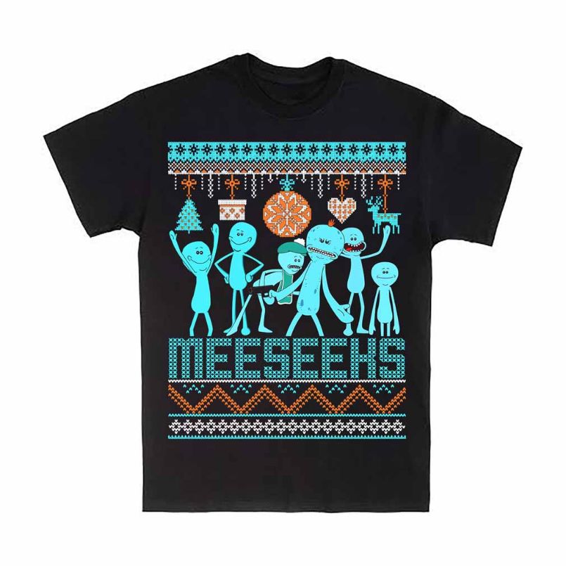 MEESEEKS Me Cartoon Ugly Christmas T-Shirt MEESEEKS Me Cartoon Ugly Christmas T-Shirt