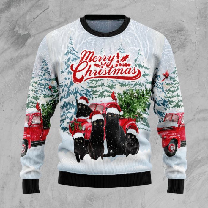 Merry Christmas Meow Cat Sweater Merry Christmas Meow Cat Sweater