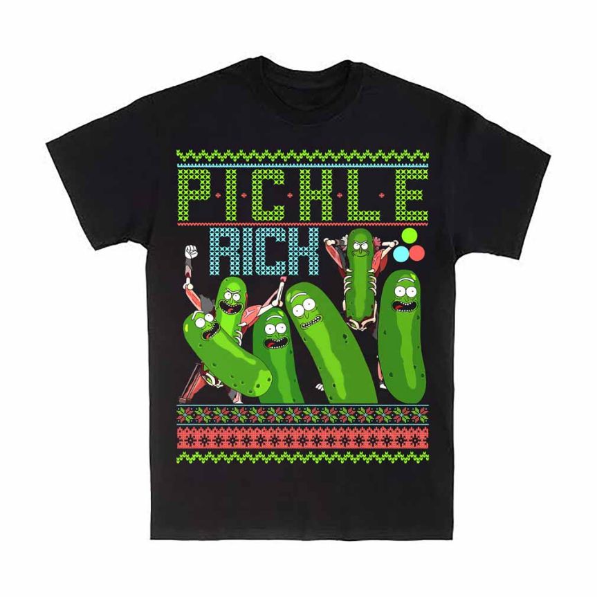 Pickle Cartoon Ugly Christmas T-Shirt Pickle Cartoon Ugly Christmas T-Shirt