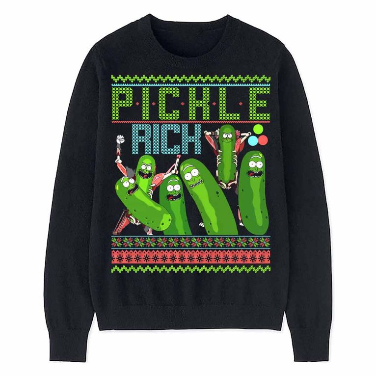 Pickle Cartoon Ugly Christmas T-Shirt Pickle Cartoon Ugly Christmas T-Shirt