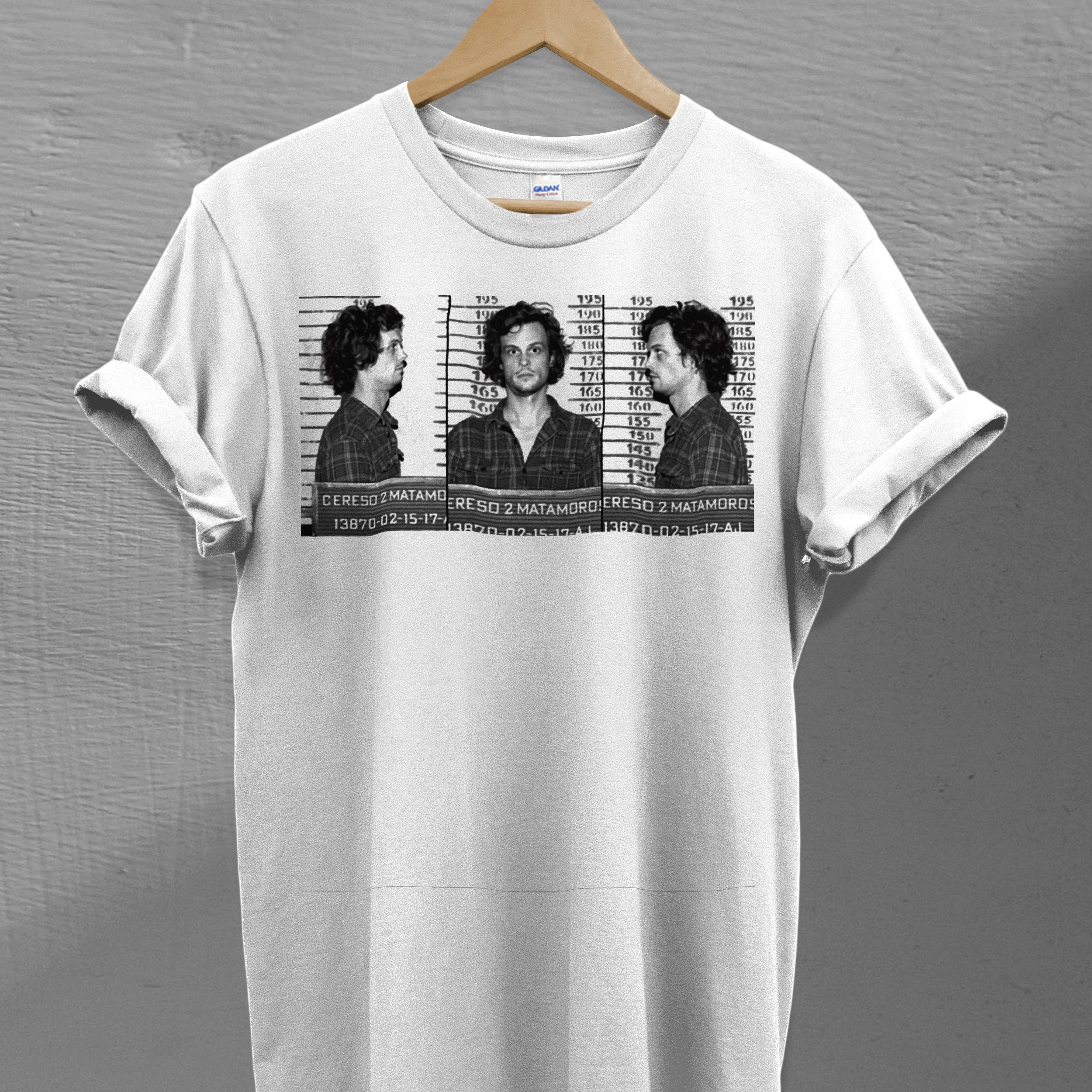 Spencer Reid Mugshot Criminal Minds TV Series Unisex T-Shirt Spencer Reid Mugshot Criminal Minds TV Series Unisex T-Shirt