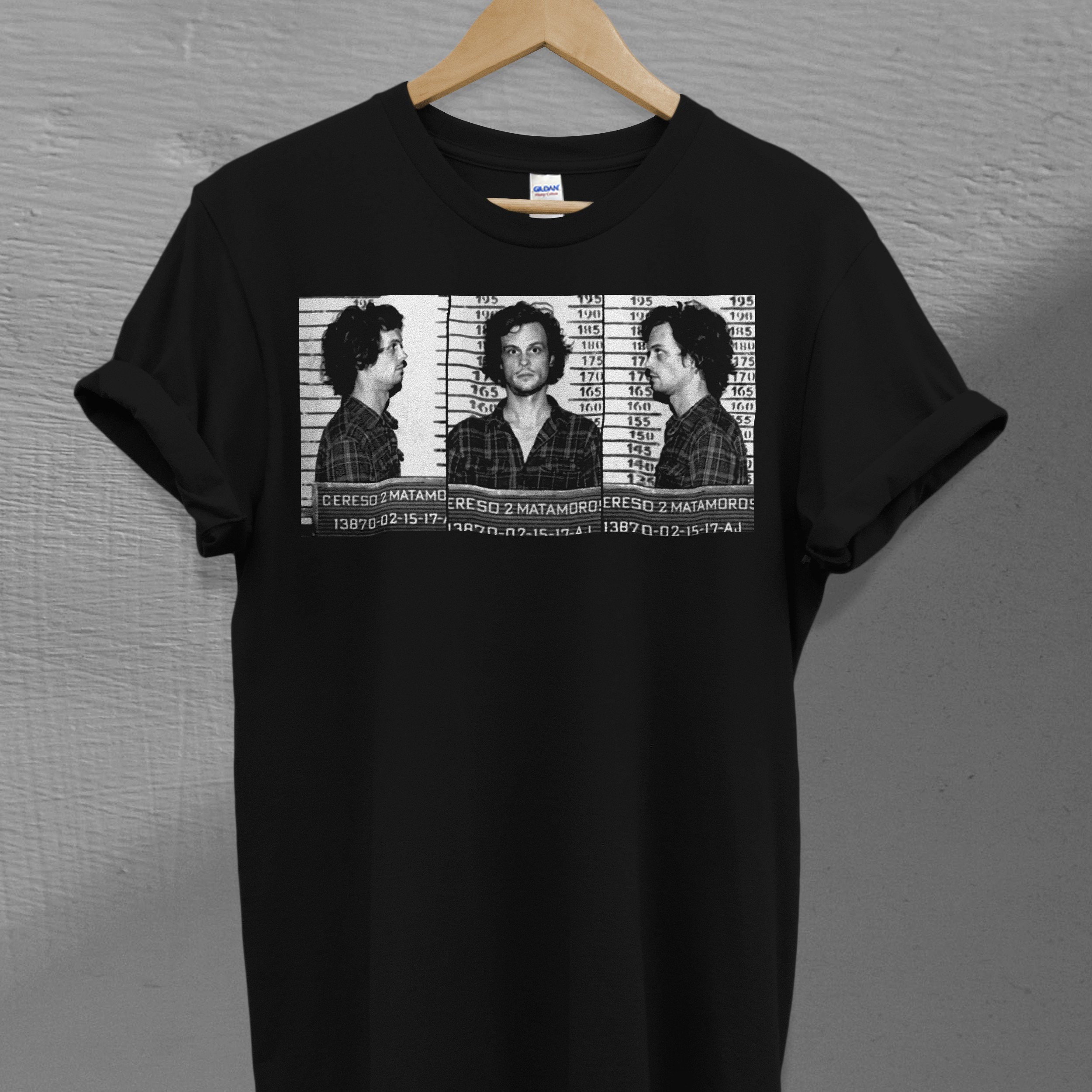 Spencer Reid Mugshot Criminal Minds TV Series Unisex T-Shirt Spencer Reid Mugshot Criminal Minds TV Series Unisex T-Shirt
