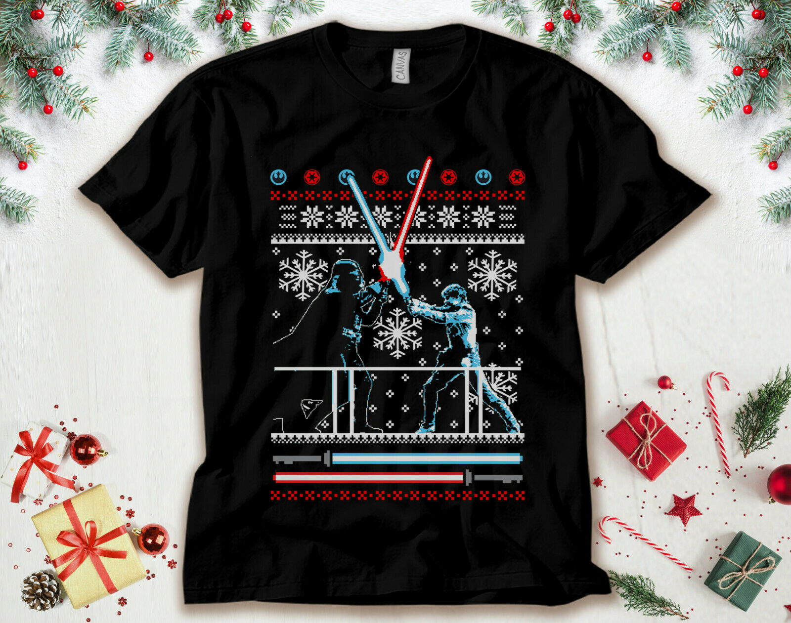 Star Wars Vader Luke Duel Unisex T-Shirt Star Wars Vader Luke Duel Unisex T-Shirt