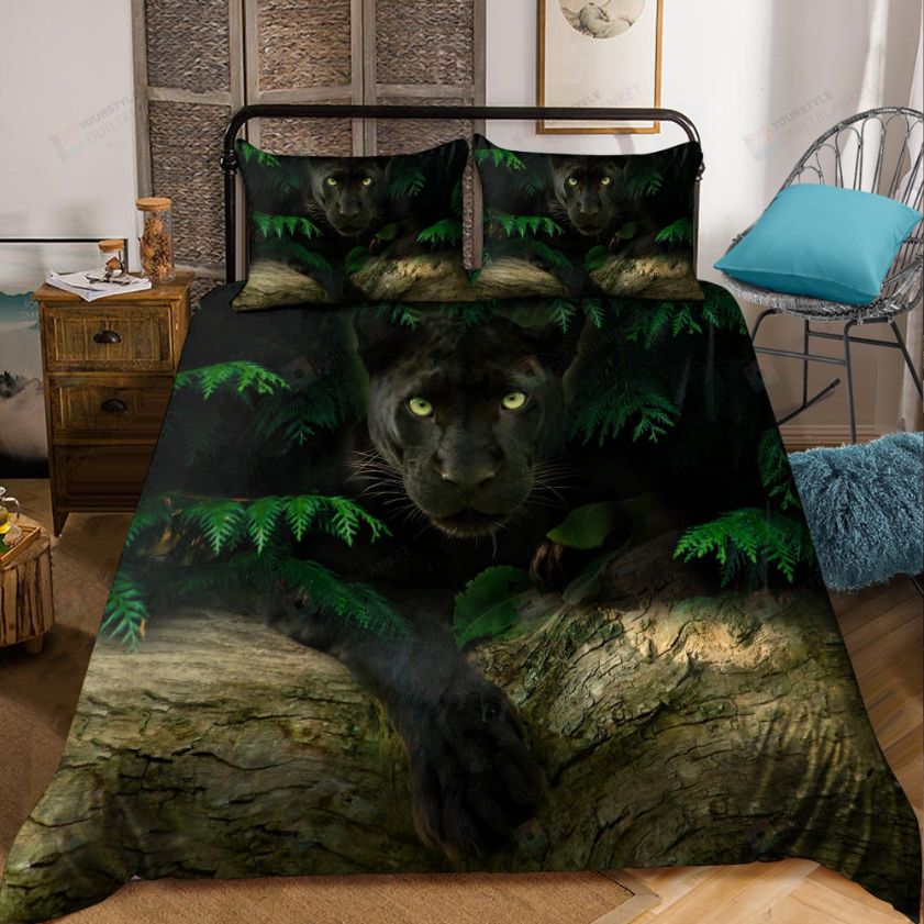 The Black Panther In The Forest Bedding Set The Black Panther In The Forest Bedding Set