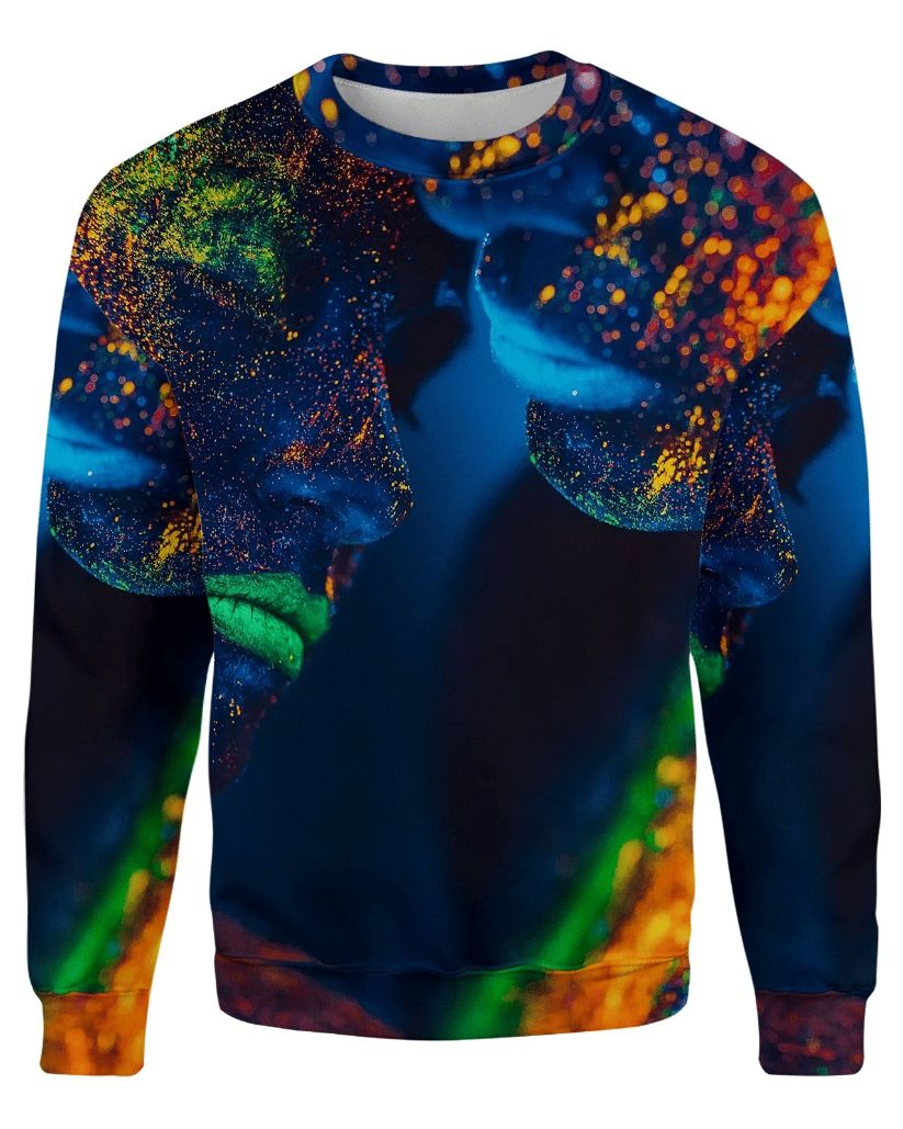 The Florscent People All Over Printed Sweater The Florscent People All Over Printed Sweater