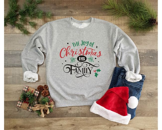 The Joy Of Christmas Is Family Sweatshirt The Joy Of Christmas Is Family Sweatshirt