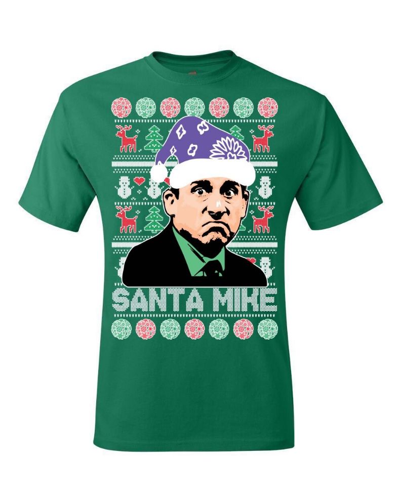 The Office Santa Mike! Michael Scott Ugly Christmas Sweater The Office Santa Mike! Michael Scott Ugly Christmas Sweater
