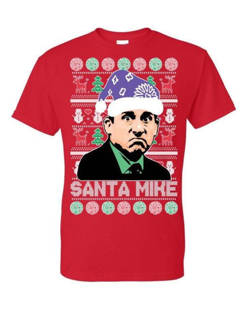 The Office Santa Mike! Michael Scott Ugly Christmas Sweater