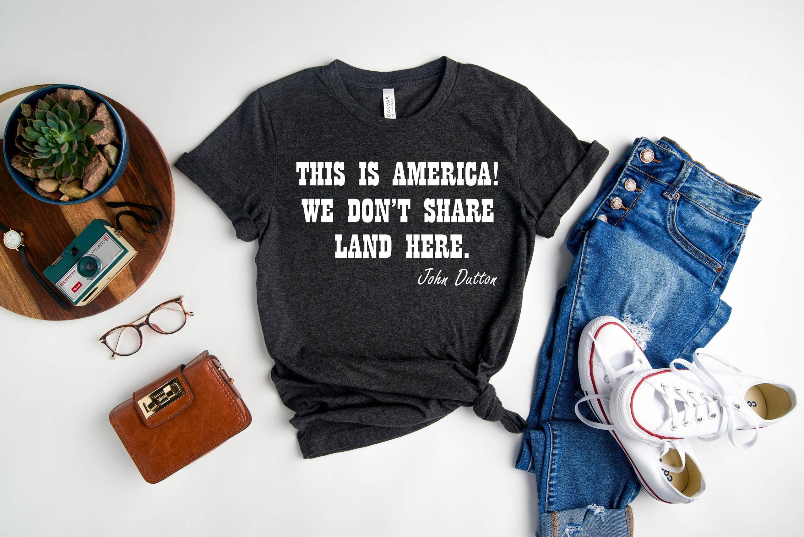 This Is America, We Don't Share Land Here Unisex T-Shirt This Is America, We Don't Share Land Here Unisex T-Shirt