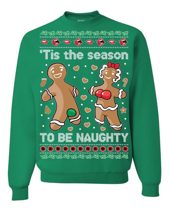 Tis The Season to be Naughty Ugly Christmas Sweater Tis The Season to be Naughty Ugly Christmas Sweater