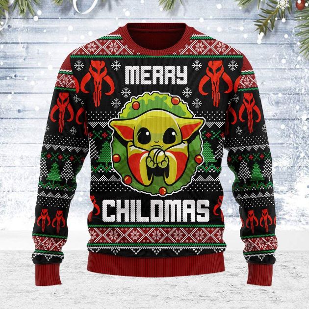 Unisex Merry Childmas Baby Yoda 3D Sweater Unisex Merry Childmas Baby Yoda 3D Sweater