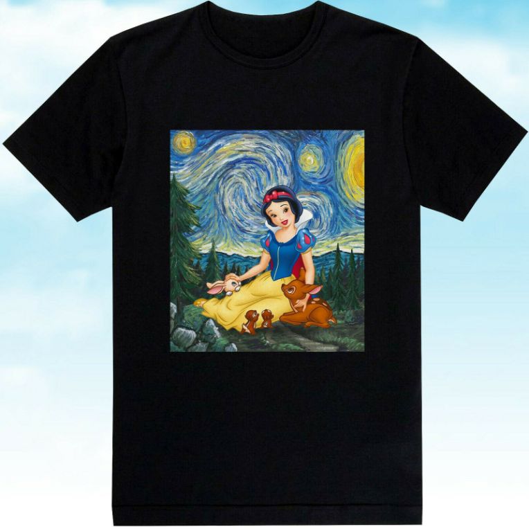 Vangogh Snow White Unisex T-Shirt Vangogh Snow White Unisex T-Shirt