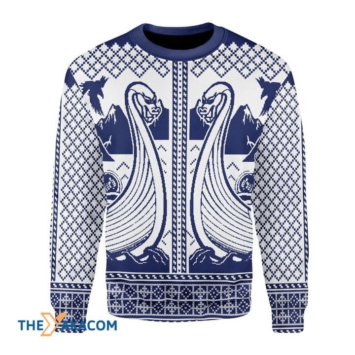 Viking Dragon Boat Gift For Christmas Ugly Sweater Viking Dragon Boat Gift For Christmas Ugly Sweater